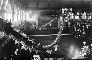 Menston Ballroom decorated, circa 1914